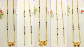 😍Light weight Mini ganthan design  Gold mini ganthan Mangalsutra design in 15 g  wedding jewellery [upl. by Rugg]