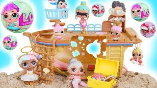 LOL Surprise Dolls  Lil Sisters in Treasure Ship [upl. by Wilmette]