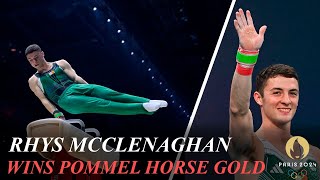 Rhys McClenaghan Wins Pommel Horse Gold Nariman Kurbanov Silver Stephen Nedoroscik Bronze [upl. by Bailar]