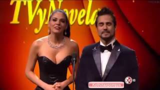 Premios TvyNovelas 2015  Livia Brito y Jose Ron Primer Actor [upl. by Adrahs442]