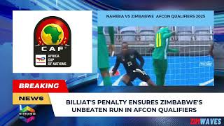 Billiats Penalty Ensures Zimbabwe Warriors Unbeaten Run [upl. by Dlanar32]