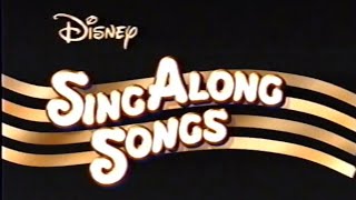 Disneys SingAlong Songs promos 199599 [upl. by Ahser]