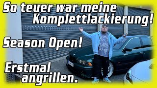 Was kostet eine Komplettlackierung  Season Open Autos waschen und angrillen ultraviolencegang [upl. by Ahkos]