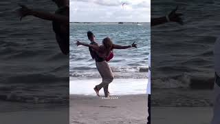 LIFTING LADIES IN THE BEACH 😳 prank socialexpriment socialexperiment funny comedy [upl. by Alejandro]