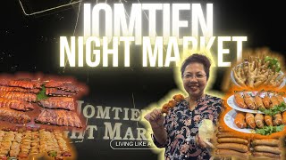 Jomtien Night Market What to Eat amp Buy jomtienpattayabangkok [upl. by Fleurette781]