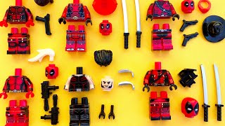 LEGO Marvel Deadpool Minifigures  Ladypool  Wolverine  Cowboypool  Unofficial Lego Minifigures [upl. by Euqram65]