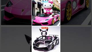 ❤️ Lisa or Lena Sanrio Car Edition lisalena cute trending lisaandlena viralvideos kawaii [upl. by Trebla77]