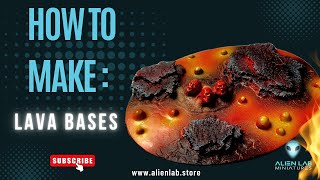 How to Create amp Paint Lava Bases for Miniatures amp Warhammer 40k StepbyStep Tutorial  Alien Lab [upl. by Romano]