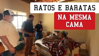 DONA VALÉRIA DORME COM RATOS E BARATAS NA MESMA CAMA EM CARANDAÍ MG [upl. by Nrek354]