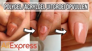 POLYGELACRYLGEL NAGELS UITGROEI OPVULLEN [upl. by Nohsar]