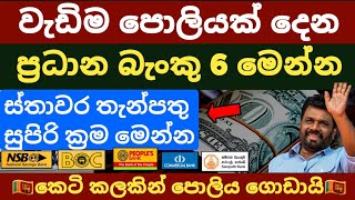 🇱🇰 Best banks for FIXED DEPOSIT in sri lanka  boc sampath peoples commercial bank fd rates 2024 [upl. by Kcirderf]