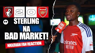 BOURNEMOUTH 20 ARSENAL  David  NIGERIAN FAN REACTIONPremier League 24245 HIGHLIGHTS [upl. by Zawde]