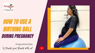 Pregnancy Ball Exercises Figure 8 [upl. by Rexferd]