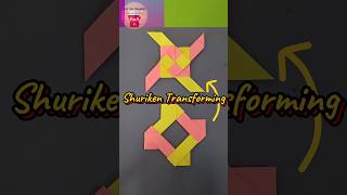 Ninja Shuriken Transformers 2 How to make transforming ninja star origami diy paperninjastar [upl. by Anemolif286]