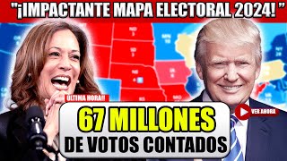 ¡¡¡INCREÍBLES RESULTADOS DE VOTACIÓN TEMPRANA ¡Impactante Mapa Electoral 2024 Kamala vs Trump [upl. by Wengert127]