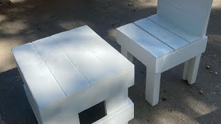 Handmade Kids Table amp Chair Set NOW Available for Ordering Comment for details [upl. by Trebo694]