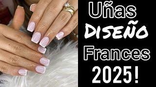 UÑAS FRANCES ELEGANTES 💅🦋 DISEÑOS NAILS FRANCESAS [upl. by Burr]