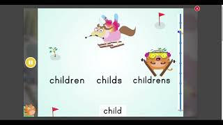 EDUCATIONcom 056  Games 2nd Grade Reading and Writing  Ski Race Irregular Plural Nouns [upl. by Ailahs]