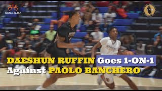 DAESHUN RUFFIN goes one on one against NO1 Draft Pick Paolo Banchero [upl. by Saied]