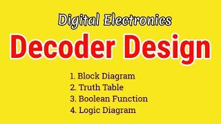 Decoder in Digital Systems Design [upl. by Aninaig977]