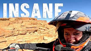 Hectic mountain climb on motorcycle to reach Richat Structure Atlantis S7  E21 [upl. by Attinahs890]