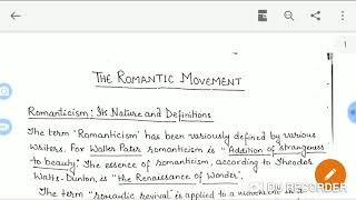 The Romantic poetry important characteristics [upl. by Yrrat]