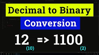 How to Convert a Decimal Number to its Binary Equivalent [upl. by Tremann]