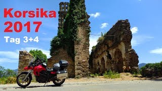 Korsika Motorradtour 2017  Cap Corse Klosterruine Orezza und der Strand von Saleccia  Tag 34 [upl. by Porta343]