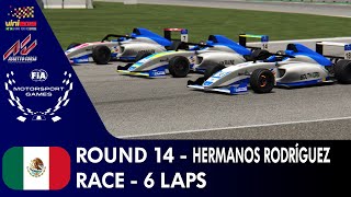 FIA Motorsport Games F4 Championship simulation  R14  Mexico  6 laps  Assetto Corsa [upl. by Sawyer]