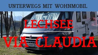 Unterwegs mit Wohnmobil  Ein Wochenende am Lechsee  Camping Via Claudia [upl. by Nnael]