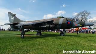 GR3 XV808 Hawker Siddeley Harrier Jump Jet at The Midland Oil Engine Club  Tractor Run amp Show 2024 [upl. by Aaren]