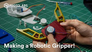 Making a Robotic Gripper with motor  From Design to Testing [upl. by Daisi]