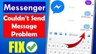 SOLVED Messenger Couldnt Send the Message Problem [upl. by Caddaric216]