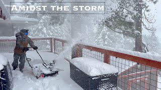 Tahoe Blizzard 2024 Part 2 3124 Bonus Heavenly POW laps [upl. by Arhsub]