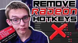 How to Remove AMD Radeon Software Hotkeys  QuickTips [upl. by Maudie]