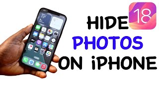 How to Hide Photos on iPhone iOS 18 [upl. by Alisia]