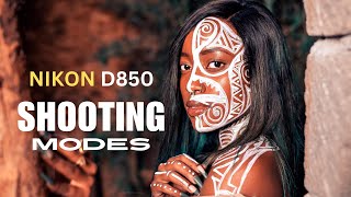 NIKON D850 SHOOTING MODES Shutter Sounds [upl. by Rabelais]