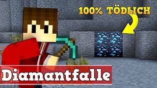 Minecraft Diamant Falle  Minecraft tödliche Falle bauen [upl. by Panthia262]