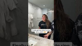 My Sisters Voice Shocked Me 🤯 sister singer singing janisjoplin shorts [upl. by Malone110]