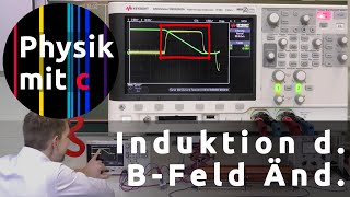 Induktion durch Magnetfeldänderung [upl. by Bordy220]