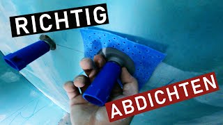 Abdichten von Installationsöffnung der Duscharmatur mit Dichtmanschette  Ohne Silikon  Tutorial [upl. by Ayiotal]