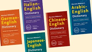 5 New Bilingual Dictionaries from MerriamWebster  German Italian Chinese Japanese amp Arabic [upl. by Moshe]