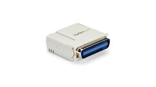 1 Port 10100 Mbps Ethernet Parallel Network Print Server  PM1115P2  StarTechcom [upl. by Cirderf]