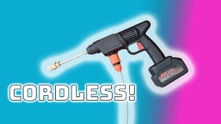 I got the CHEAPEST cordless high pressure washer [upl. by Eelrebma90]