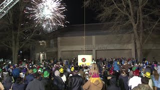 VIDEO 20th annual Pickle Drop held in Mount Olive [upl. by Hcurab618]