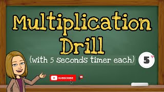 MULTIPLICATION DRILL  MATH  Teacher Lee YT [upl. by Lynde]