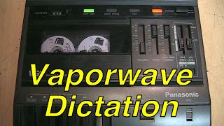 Fun with misused cassette dictation equipment [upl. by Gierk856]