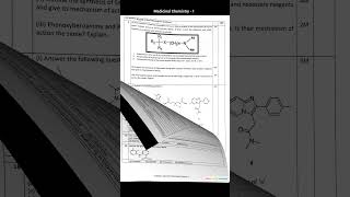 Medicinal Chemistry 1 4th Semester question paper 2021  2nd year B pharmacy Mumbai University [upl. by Shina]