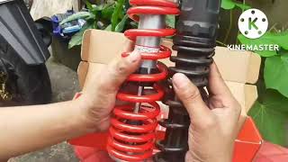 Rcb 330mm Rear Shock  Honda beat Fi  DIY Installation [upl. by Kristoffer]