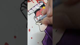 How to Draw Megumi Fushiguro in 5sec 5min 5 hours shorts anime jujutsukaisen viralshorts [upl. by Arabrab]